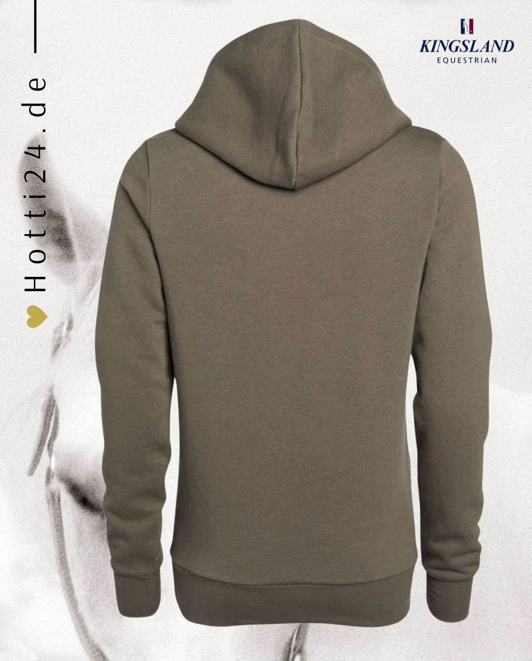 Kingsland »Unisex Hoodie Sebastian Grün, aus weichem, gestricktem Stoff mit gebürsteter Innenseite verfügt über eine Kapuze und eine Vordertasche mit automatisch verschließbarem Reißverschluss Artikelnummer 2230192620-6577 erhältlich bei www.Hotti24.de