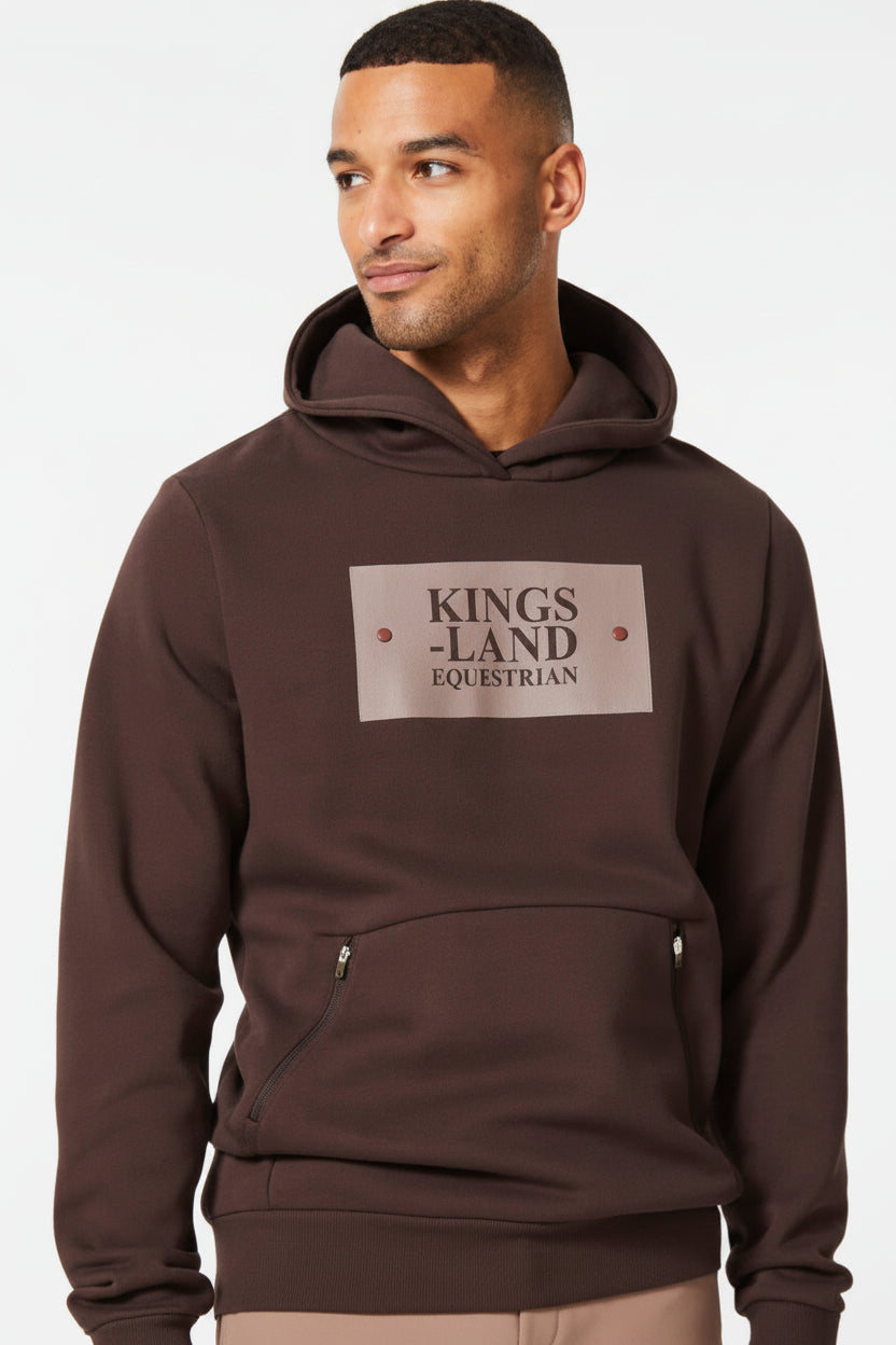 Kingsland »Unisex Hoodie Sebastian Braun, aus weichem, gestricktem Stoff mit gebürsteter Innenseite verfügt über eine Kapuze und eine Vordertasche mit automatisch verschließbarem Reißverschluss Artikelnummer 2230192620-6578 erhältlich bei www.Hotti24.de