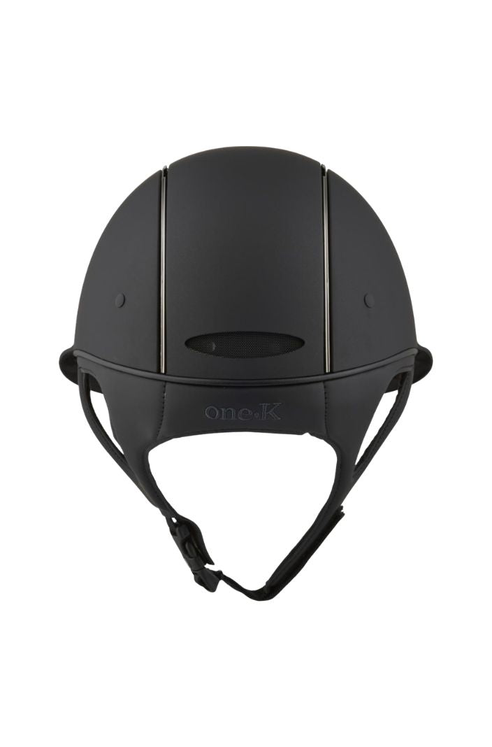 OneK Reithelm Avancé Schwarz Matt Chrom ✦ 55-62 cm