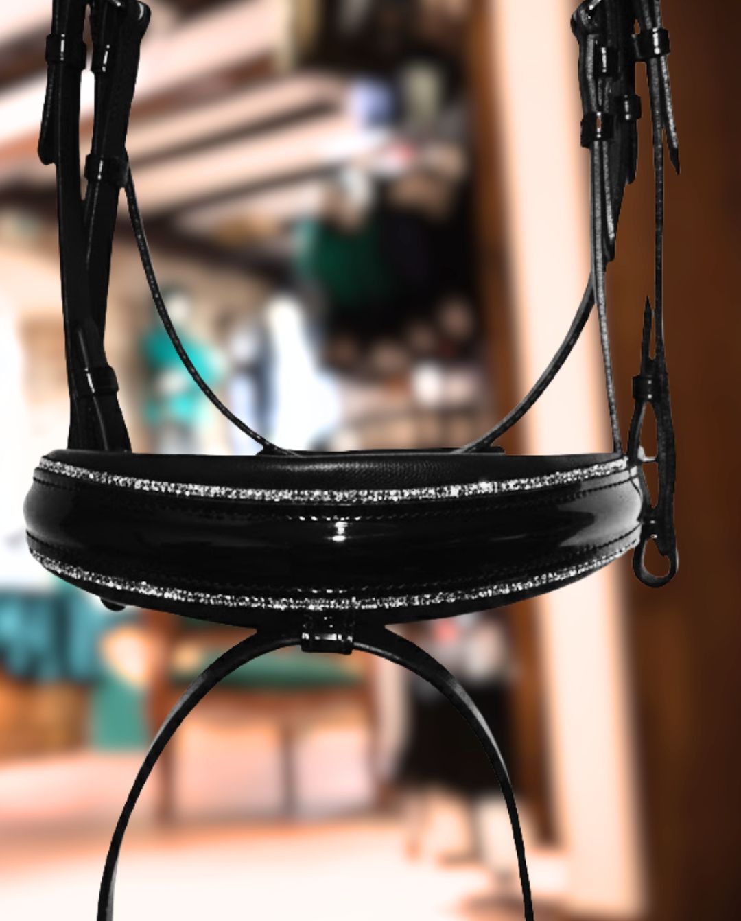 Otto Schumacher »Trense Comfort XS incl. Zügel Black Lack Silber