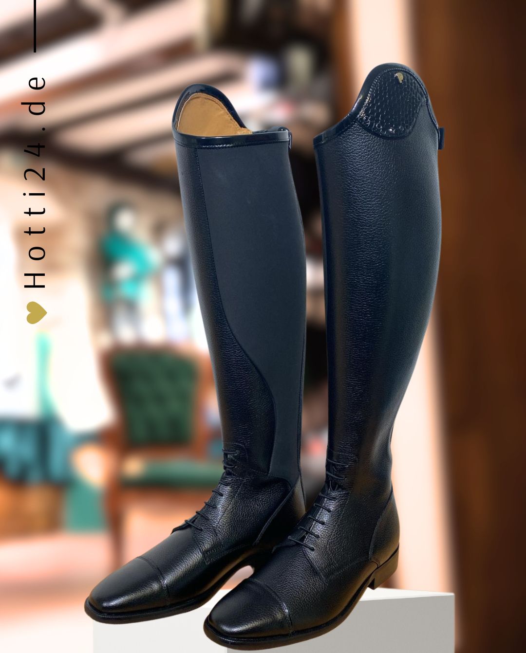 Petrie »Reitstiefel Luca Black Croco