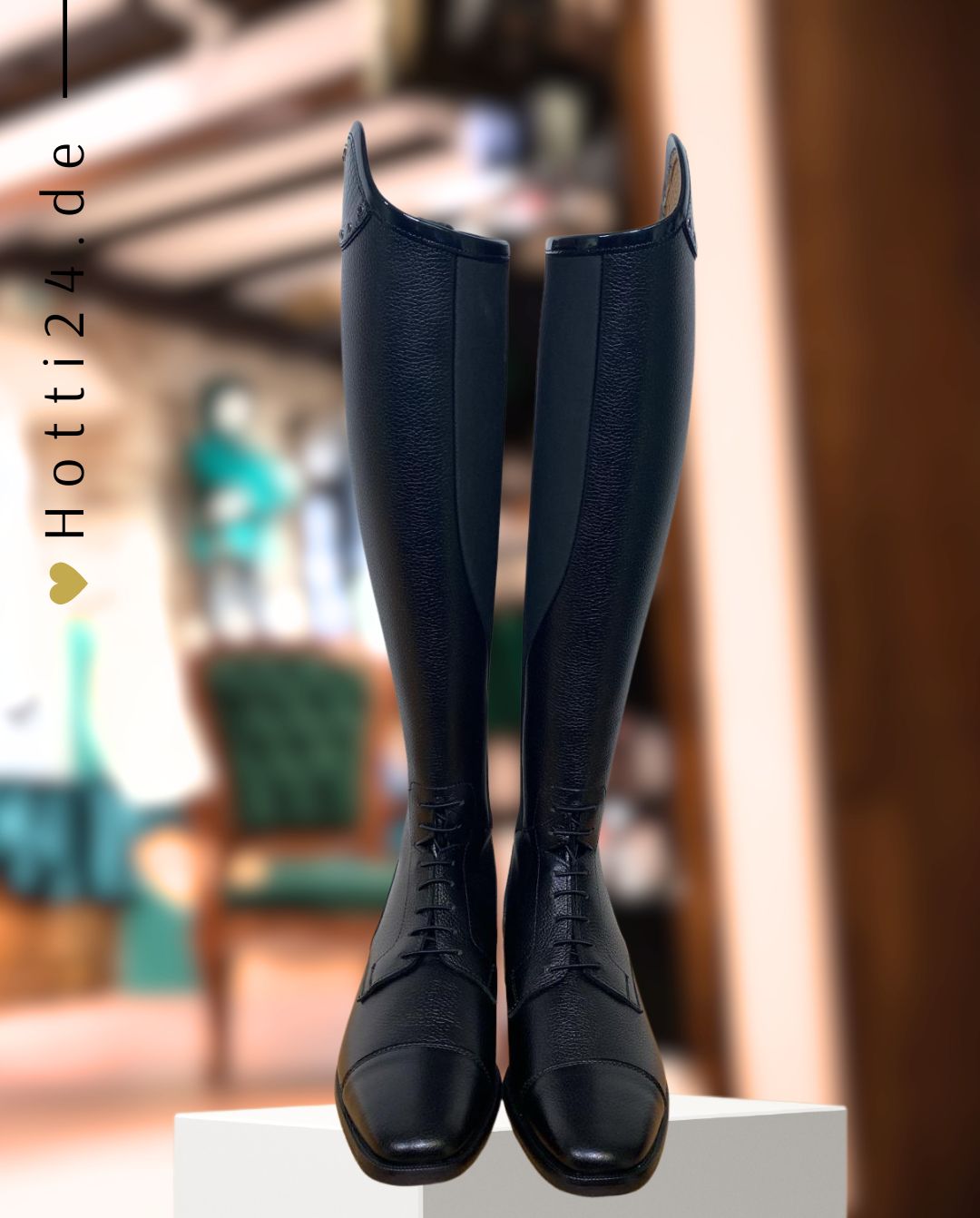 Petrie »Reitstiefel Luca Black Croco