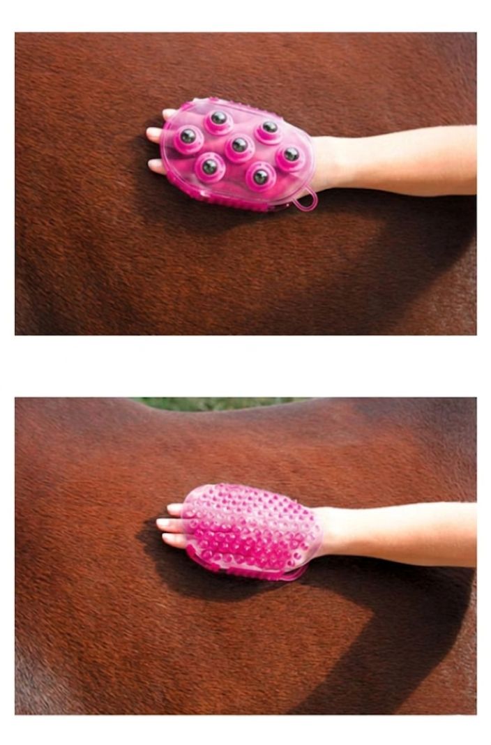 Pferde Bürste Magnet Massage Rosa
