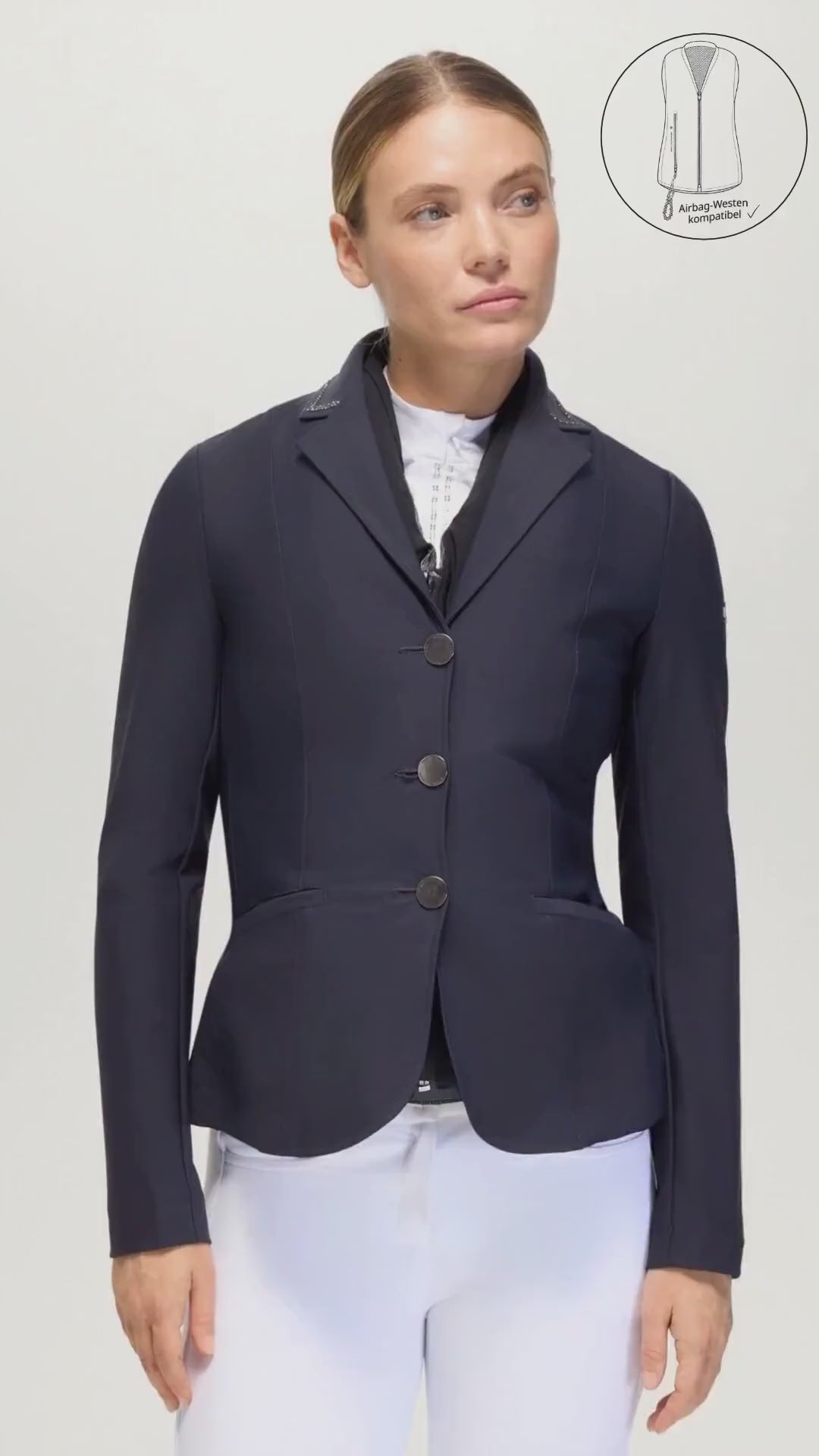 Tommy Hilfiger Equestrian® Damen Turniersakko Lima Desert Sky Airbag Kompatibel