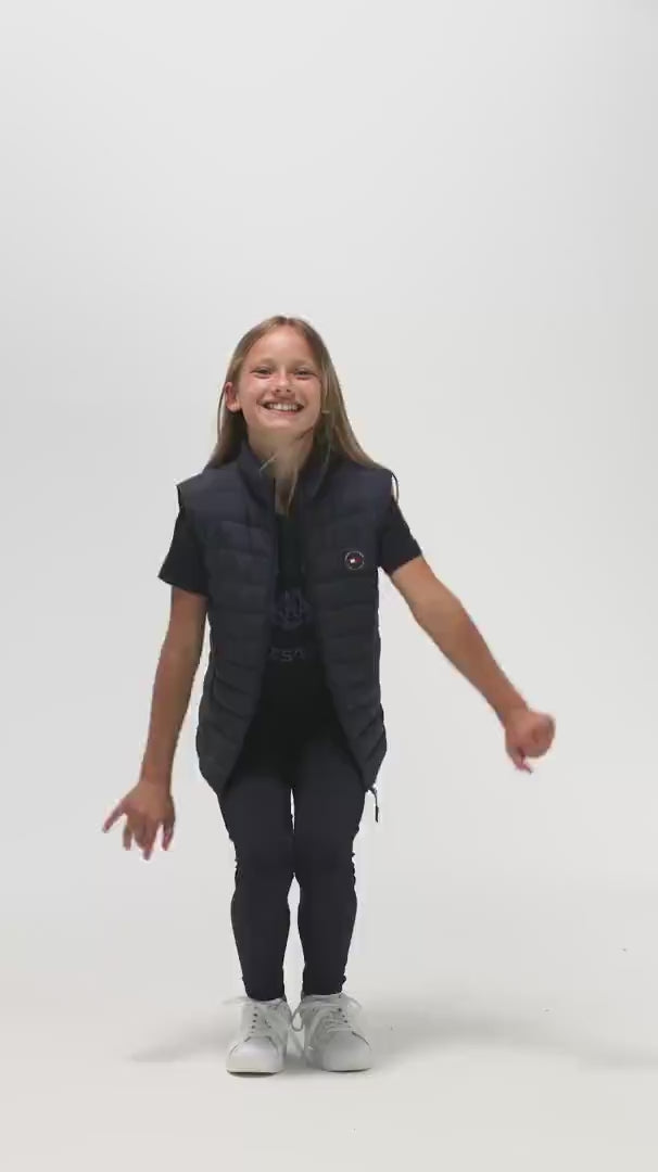 Tommy Hilfiger Equestrian Kids Quilted Vest Serano Desert Sky