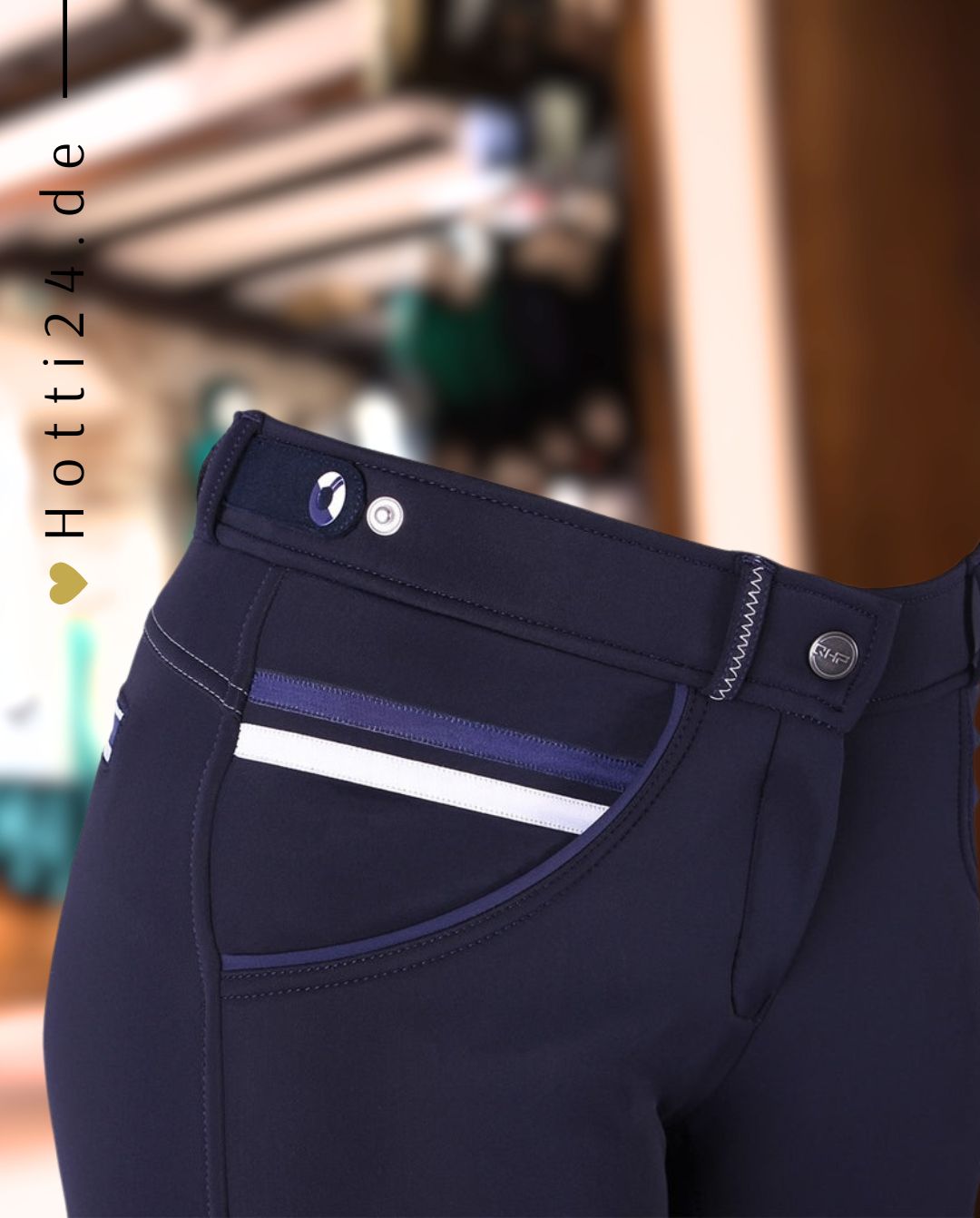 QHP »Damen Reithose Emma Softshell FullGrip