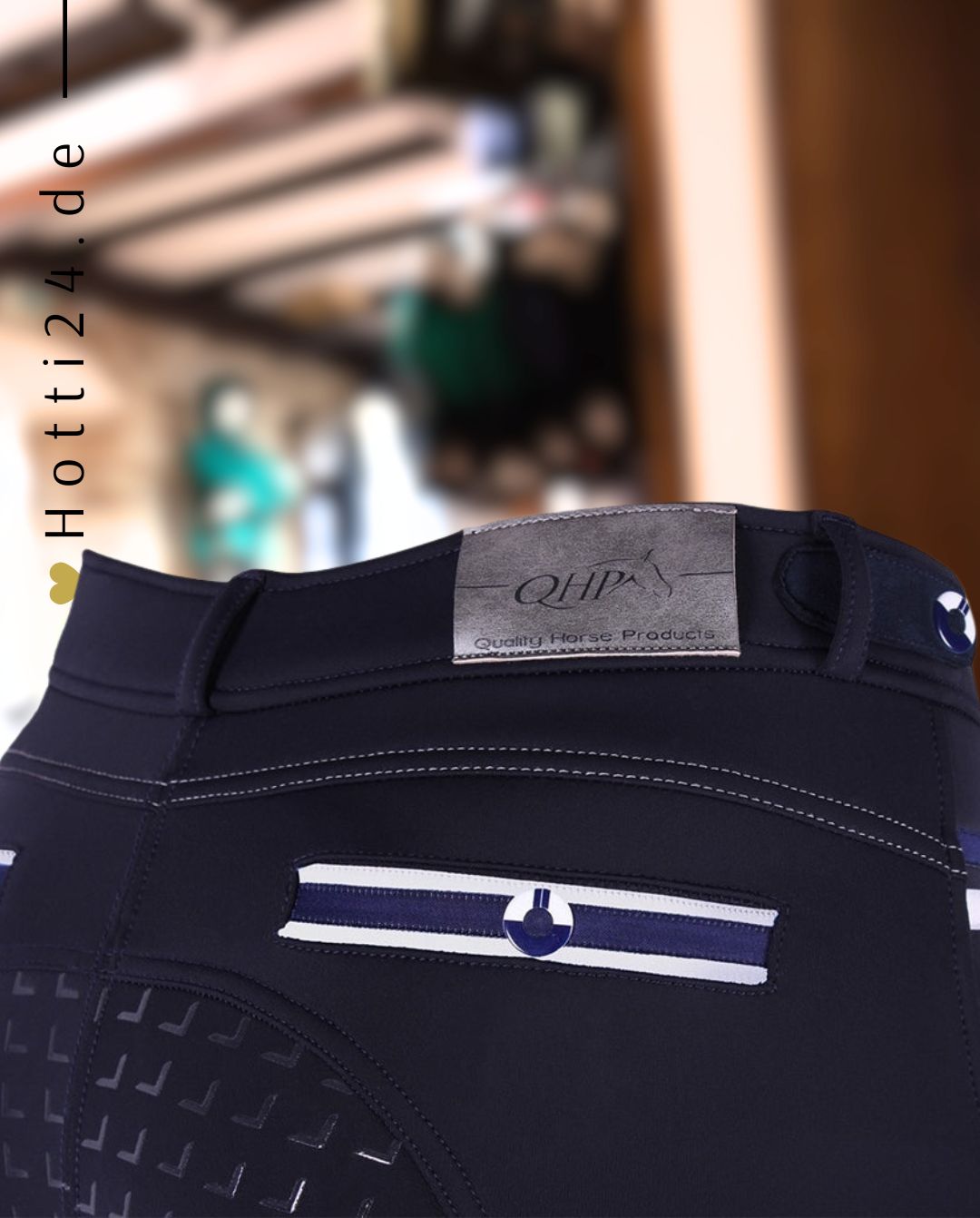 QHP »Damen Reithose Emma Softshell FullGrip