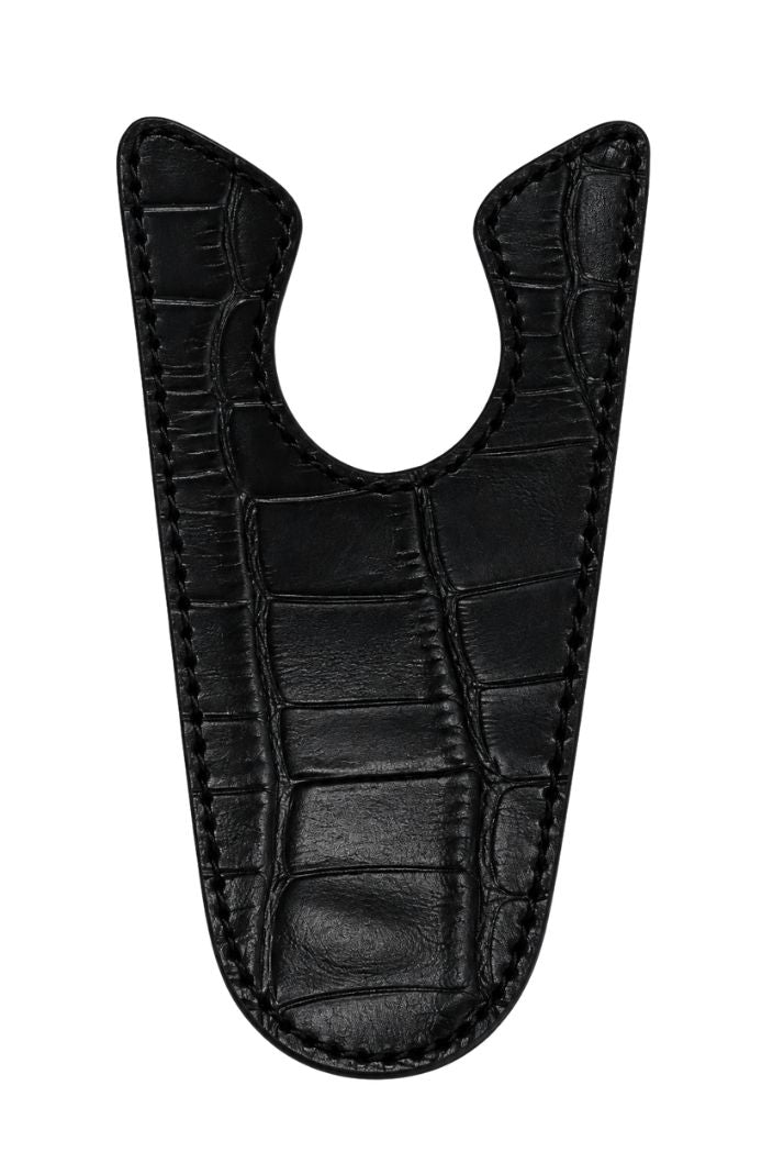 QHP Patches für Reitstiefel Sasha Croco Matt Schwarz