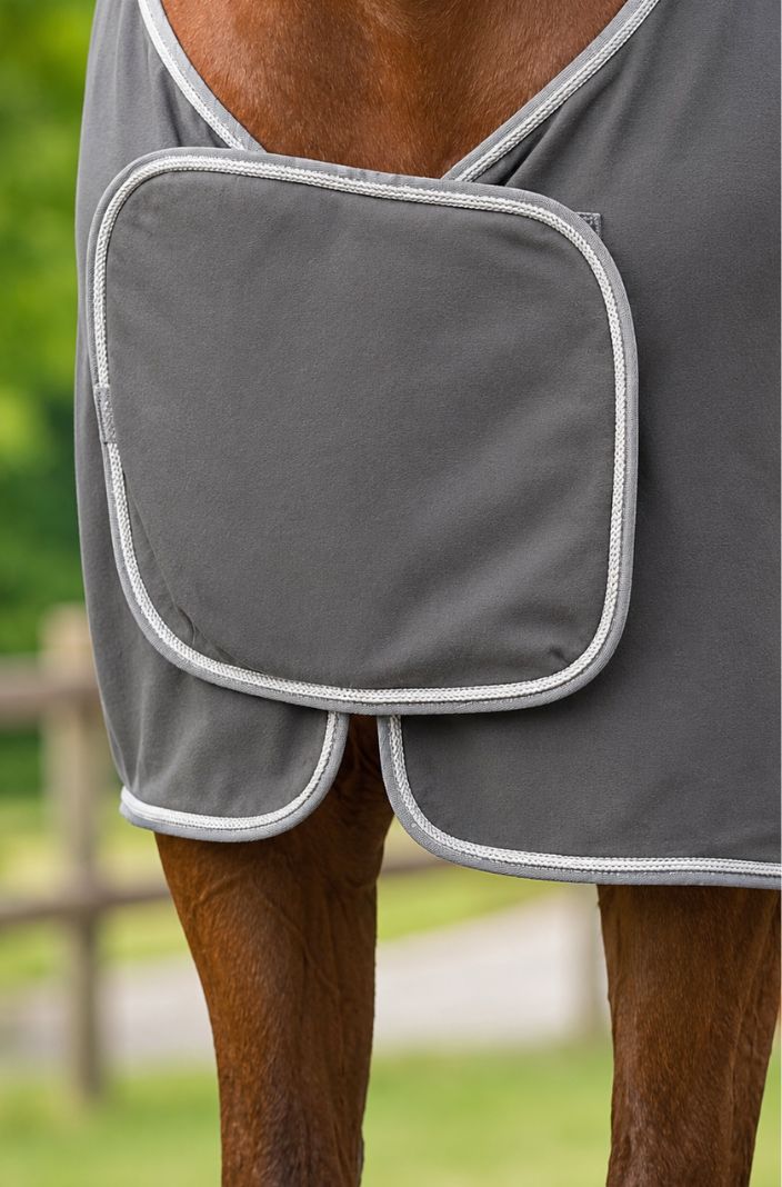 QHP Abschwitzdecke mit Ornament Grau