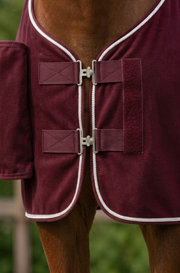 QHP Abschwitzdecke mit Ornament Bordeaux