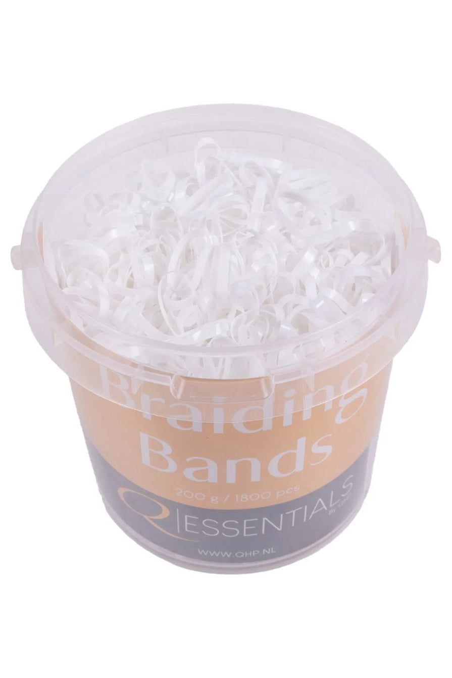 Mane Rubbers Braiding Elastics 1800 Pieces White