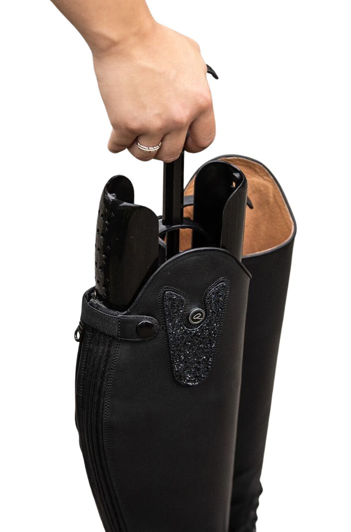 QHP Reitstiefelspanner Schwarz