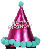 QHP »Pferde Geburtstagshut Pink, das wird eine Party mit diesem tollen Geburtstagshut für dein Pferd. Der fröhliche Hut ist mit einem silbernen glitzernden "Happy Birthday" Text und Pompons verziert Artikelnummer 8454 erhältlich bei www.Hotti24.de
