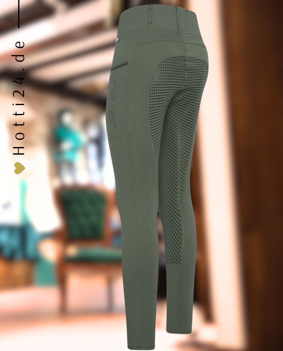 HV POLO »Kinder Reitleggings HVPLuci FullGrip Green