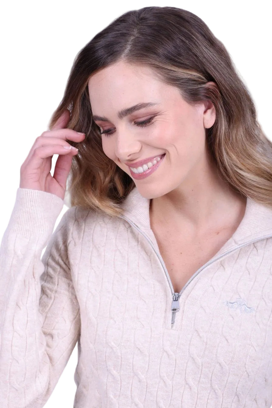 HV Polo Pullover HVPLuna Sand Melange