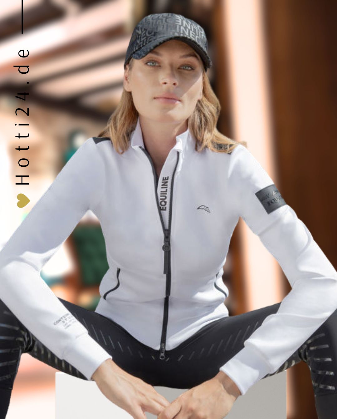 EQUILINE »Trainingsjacke Calantec White