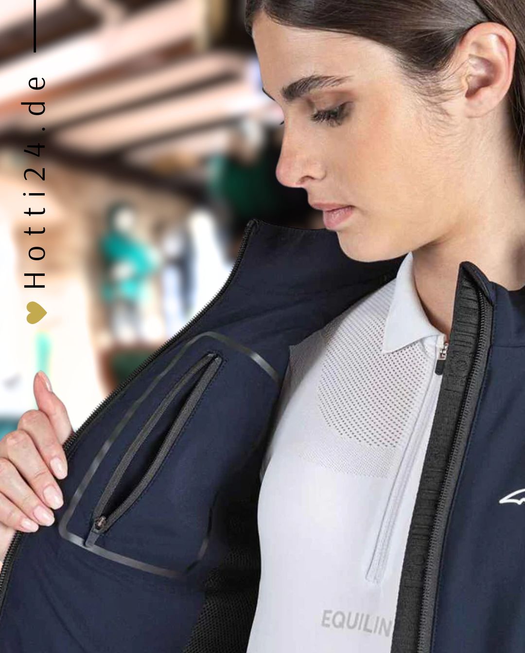 EQUILINE »Jacke Softshell Caurac Blue