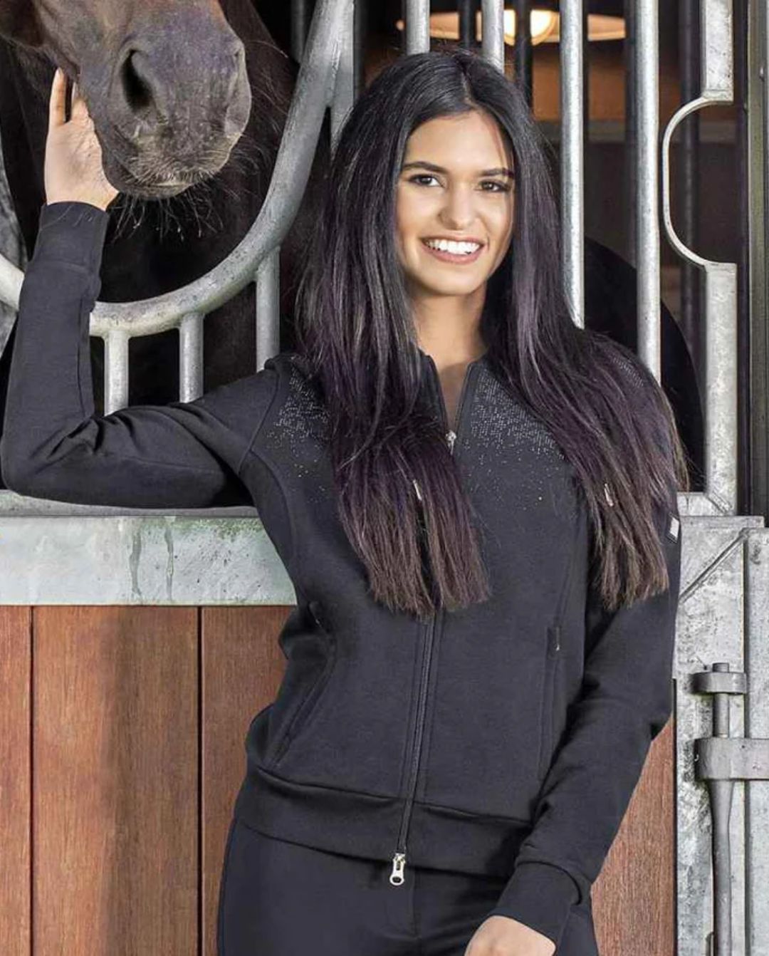 EQUILINE »Trainingsjacke Grobyg Black