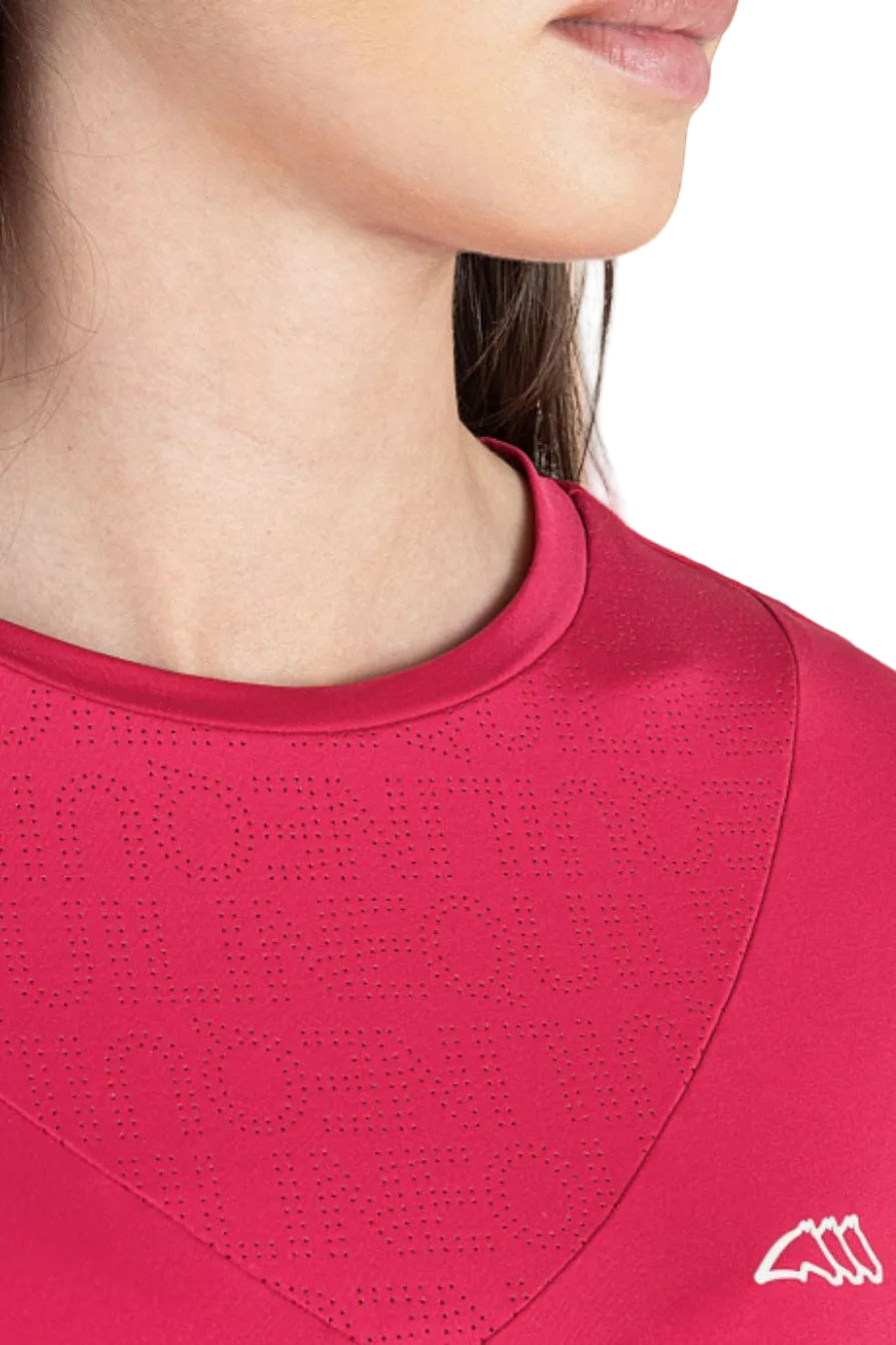 Equiline T-Shirt Cearac Cherry Red