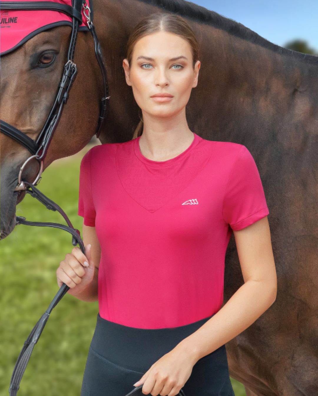 EQUILINE »T-Shirt Cearac Cherry Red