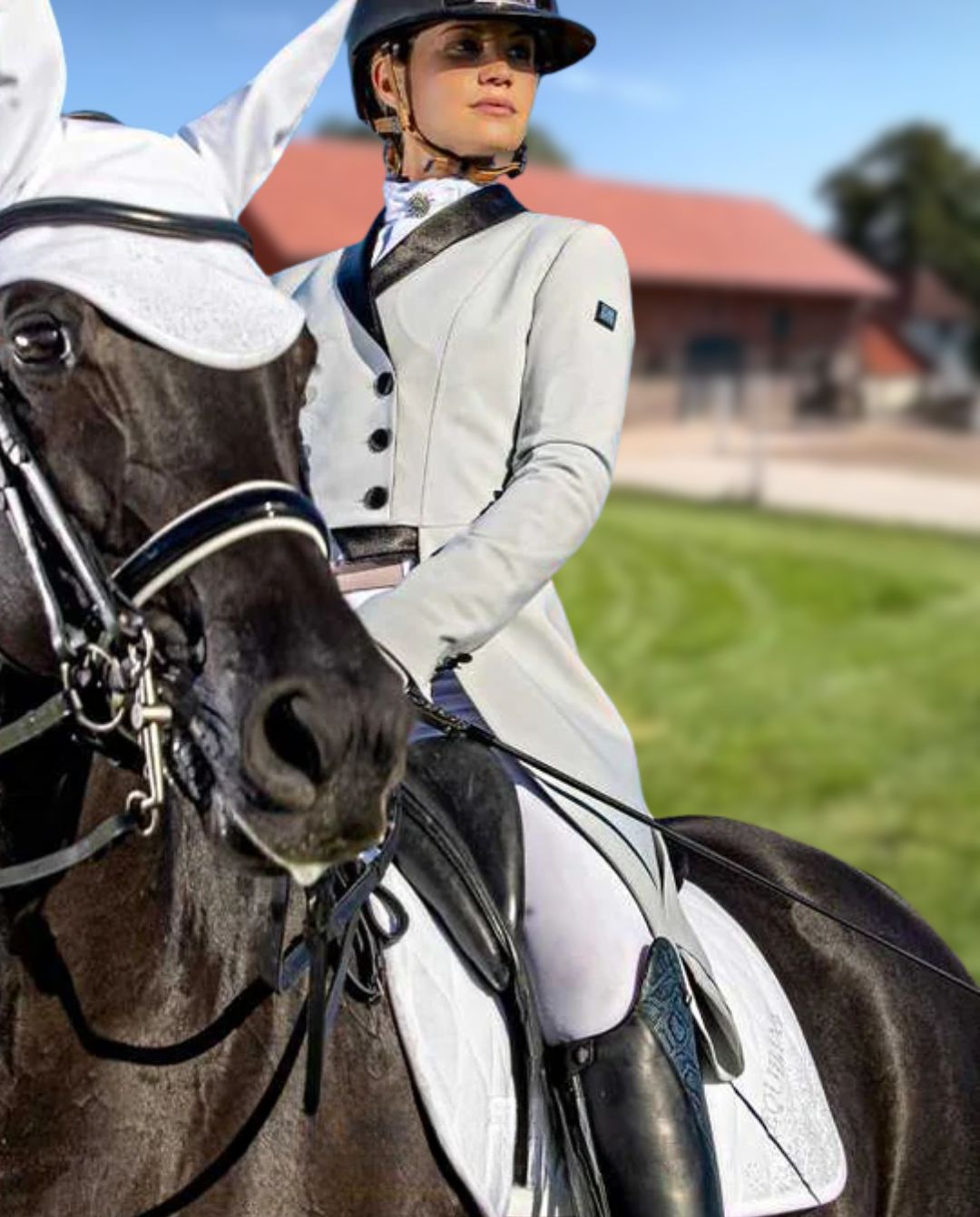 EQUILINE »Dressurschabracke Gisgeg White