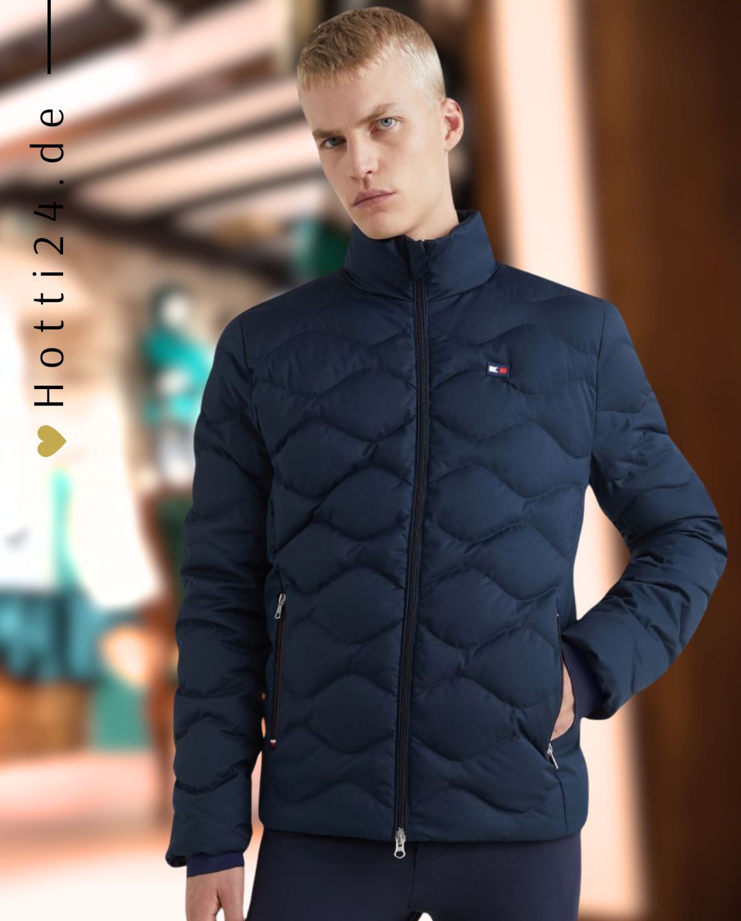 Tommy Hilfiger Equestrian »Pufferjacke Daunen Desert Sky