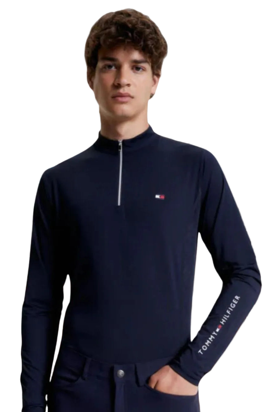 sale-tommy-hilfiger-equestrian-herren-trainingshirt-wellington-blue-th13mlst711-004-kaufen-www.hotti24.de