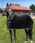 Schwarze Equestrian »Abschwitzdecke Black