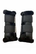 Schwarze Equestrian Gamaschen 2er Set Schwarz
