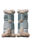 Schwarze Equestrian Gamaschen 2er Set Grau