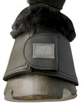 Schwarze Equestrian Hufglocken 2er Set Schwarz