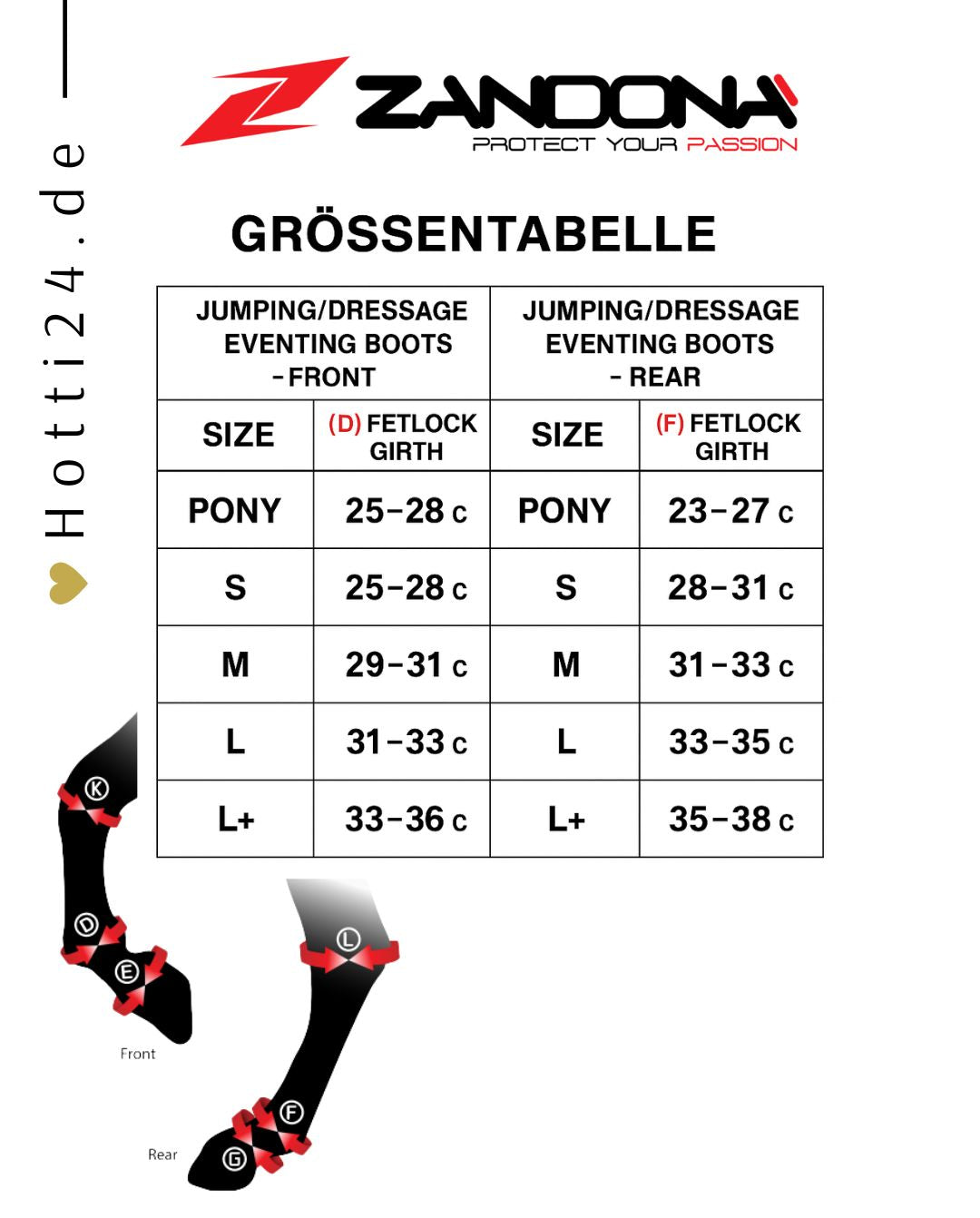 size-chart-zandona-gamaschen-carbon-pro-kaufen-www.hotti24.de