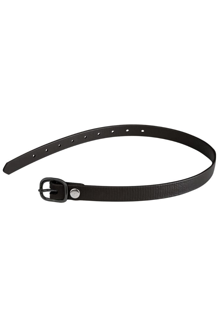 sprenger-sporenriemen-45-cm-biothane-schwarz-schnalle-schwarz
