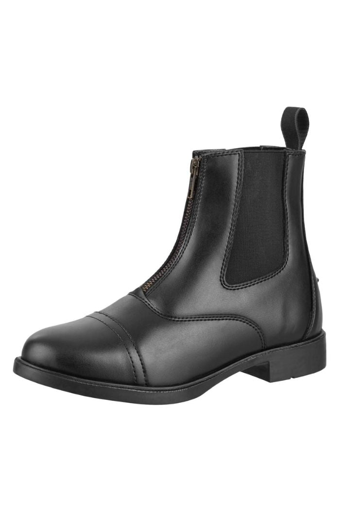 Suedwind Unisex Reitstiefelette Contrace Fz Synthetic | Front Zip Schwarz 