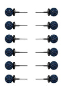 The Showpin Mähnenschmuck 12 Glitzerkugeln klein Blau