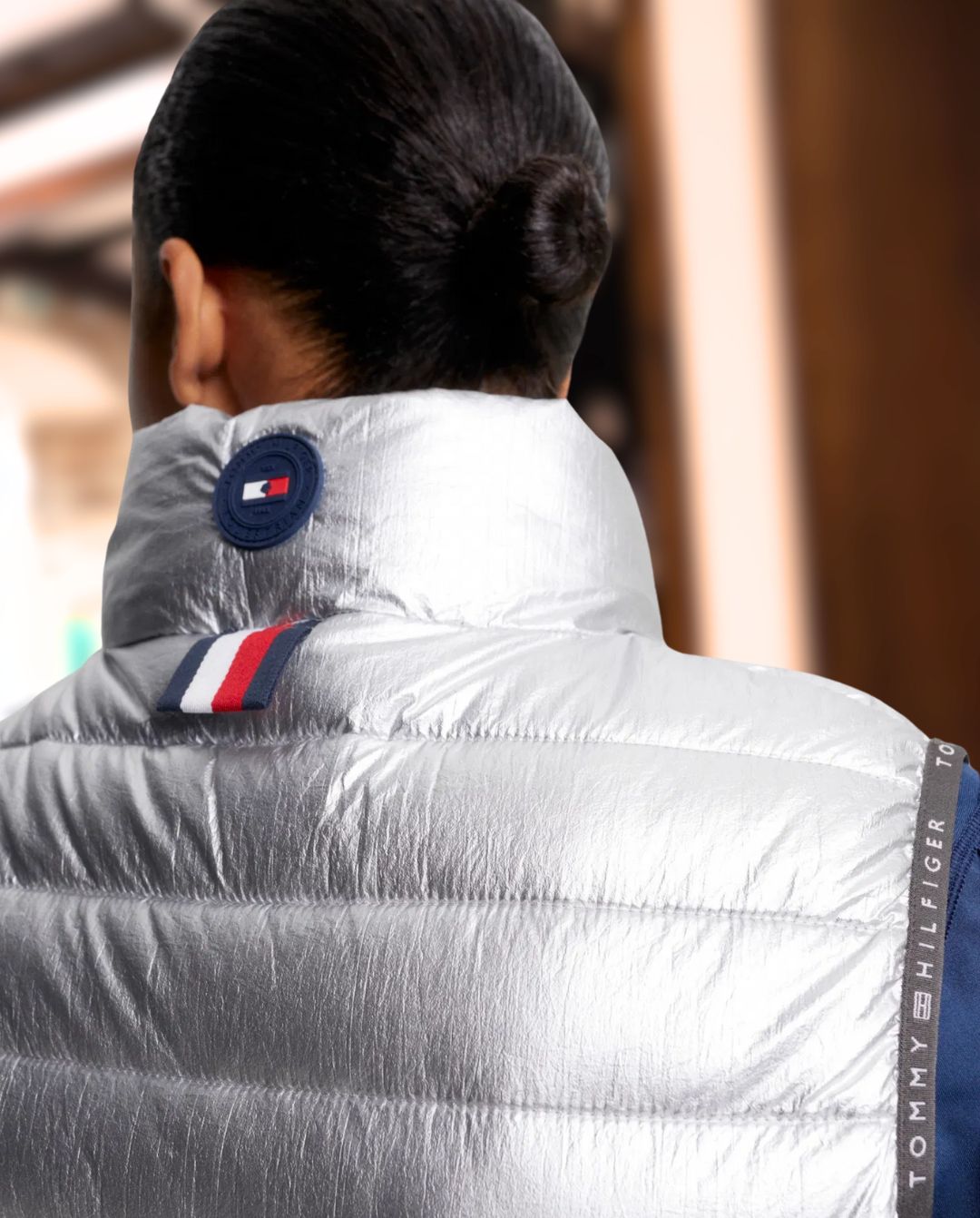 TOMMY HILFIGER »Weste Puffer Silver