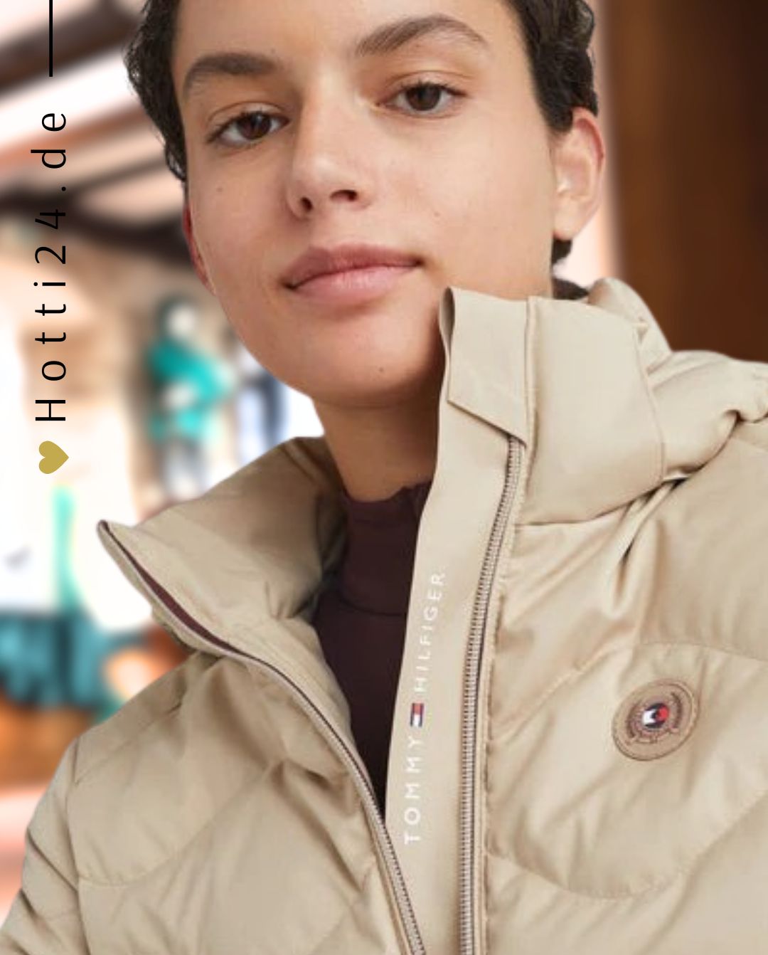 TOMMY HILFIGER »Daunenjacke Beige