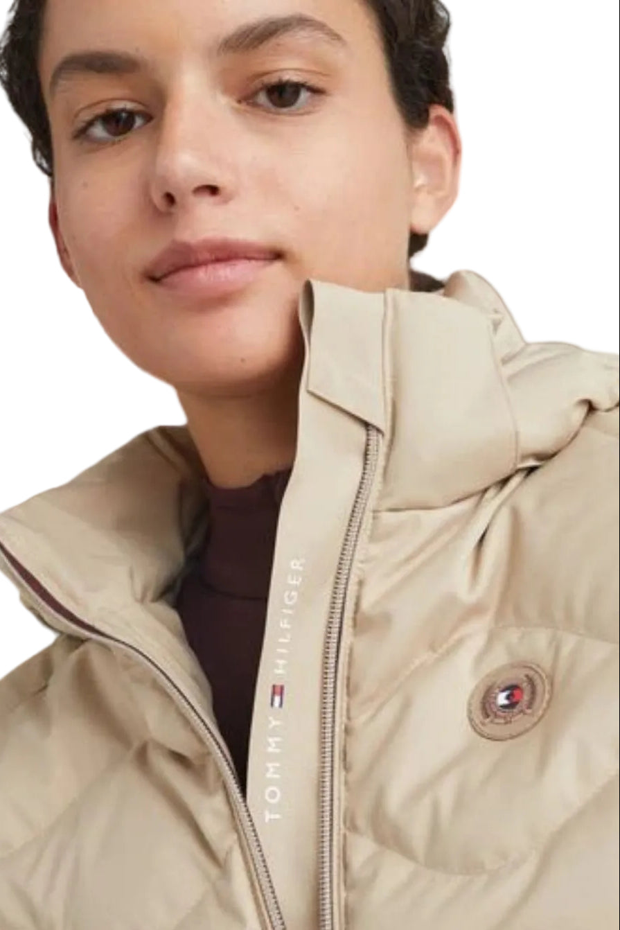 Tommy Hilfiger Equestrian Puffer Jacket Beige