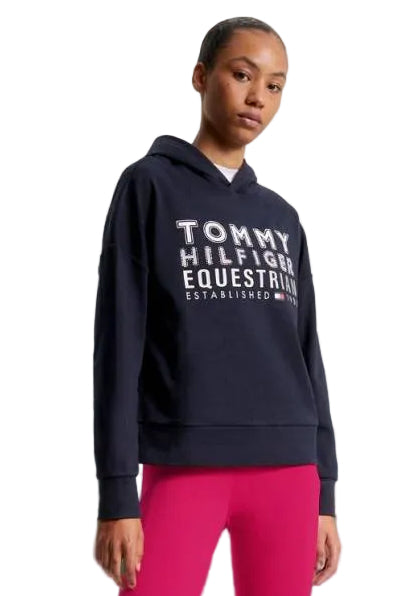Damen-Hoodie von Tommy Hilfiger mit der Bezeichnung "Paris TH08WHOO441-004" in der Farbe Blau. Dieser Hoodie ist auf der Webseite www.hotti24.de erhältlich. Er wurde speziell für Damen entworfen, um Stil und Komfort zu bieten.  Zusätzlich sind in der Datei Bilder des Hoodies aus verschiedenen Blickwinkeln enthalten: von vorne, von der Seite und von hinten