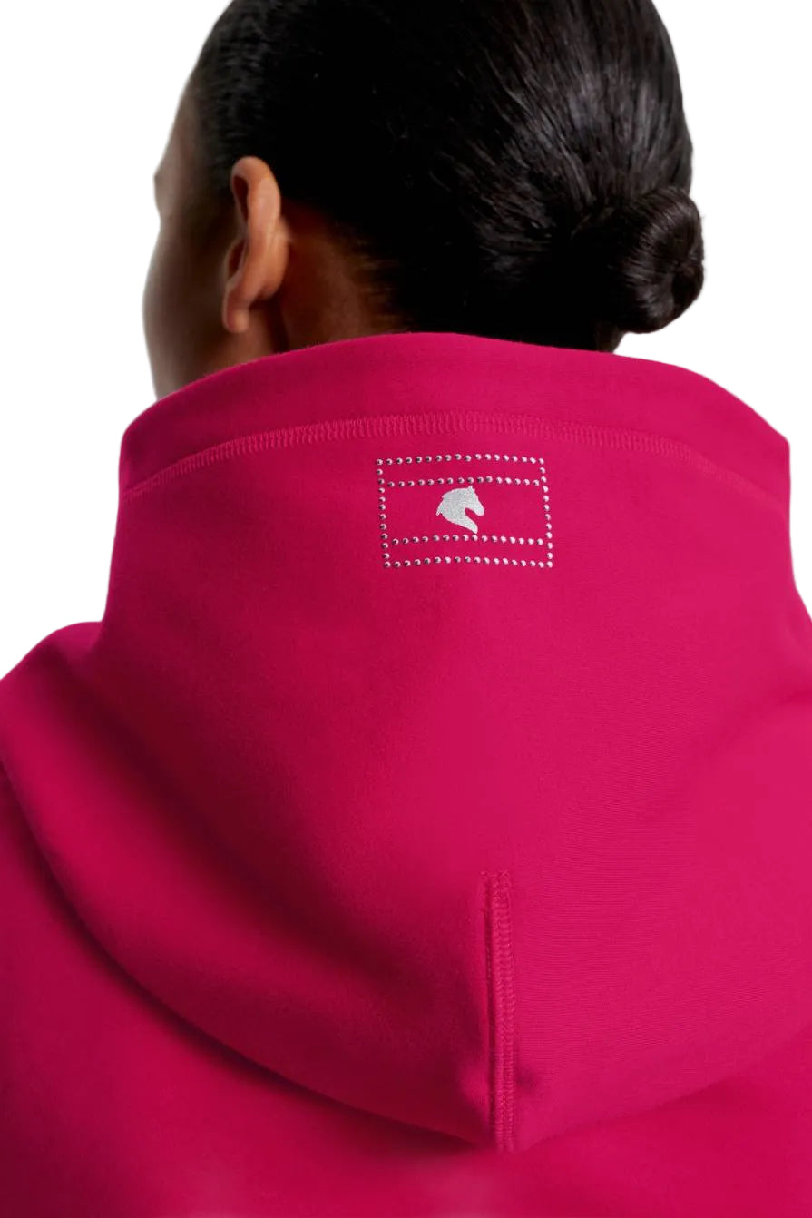 Damen-Hoodie von Tommy Hilfiger mit der Bezeichnung "Hoodie Paris TH08WHOO441-040" in der Farbe Pink. Dieser Hoodie ist auf der Webseite www.hotti24.de erhältlich. Er wurde speziell für Damen entworfen, um sowohl Stil als auch Komfort zu bieten.  Zusätzlich sind in der Datei Bilder des Hoodies aus verschiedenen Blickwinkeln enthalten: von vorne, von der Seite und von hinten. 
