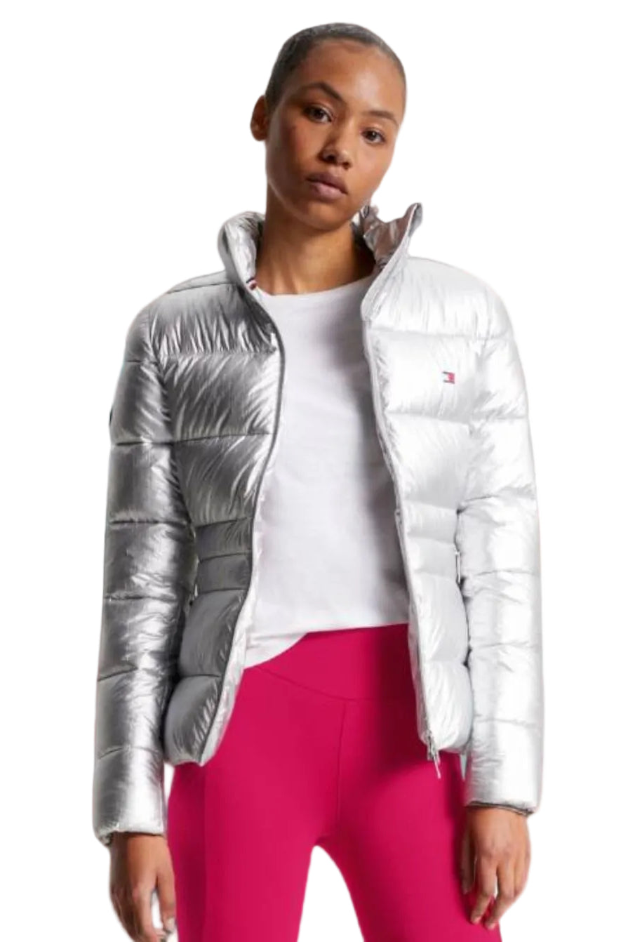 Tommy Hilfiger Equestrian Quilted Jacket Silver