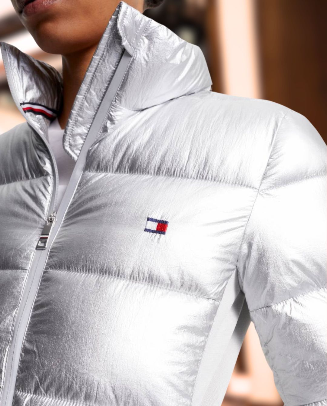 TOMMY HILFIGER »Jacke Puffer Silver