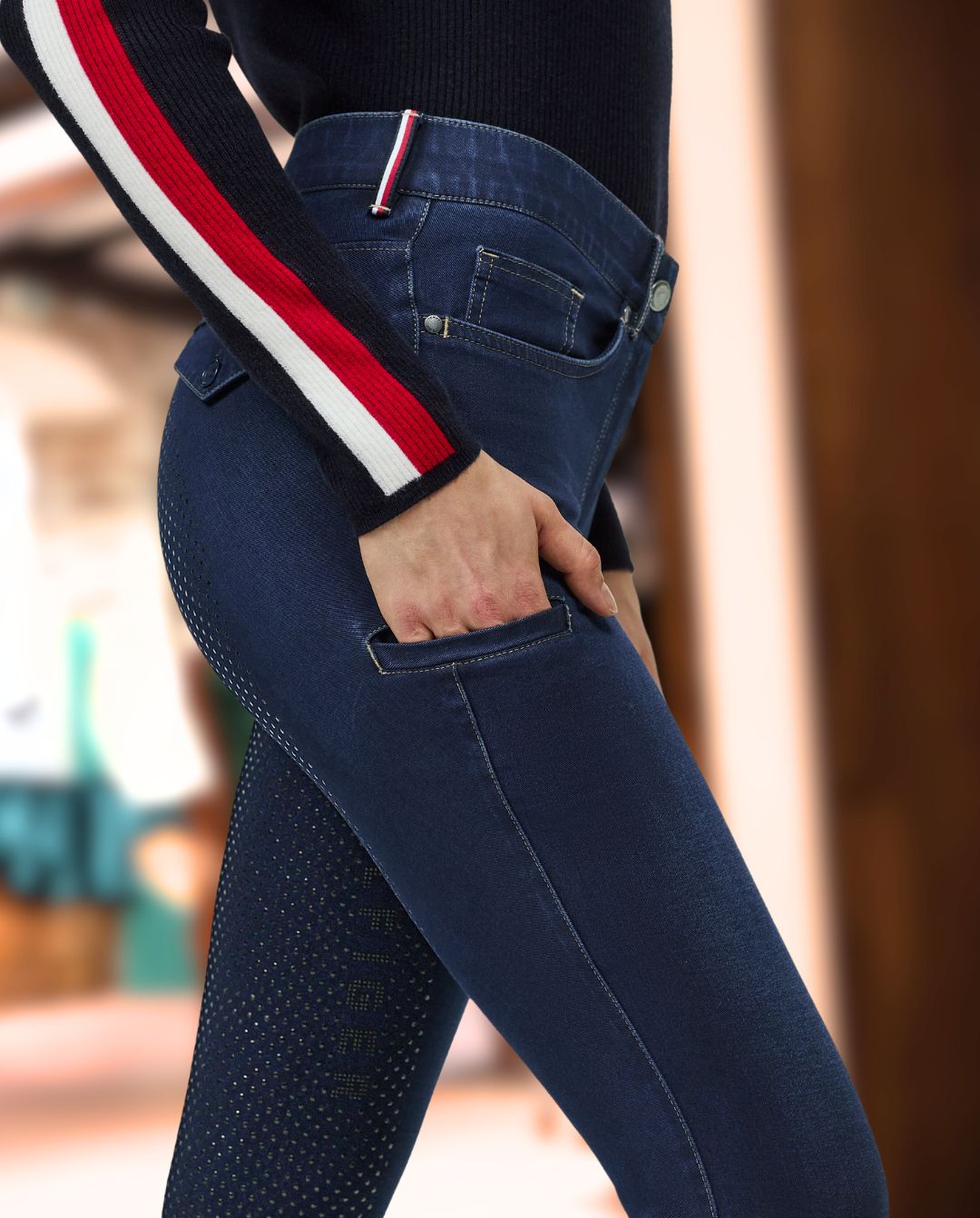 Tommy Hilfiger Equestrian »Jeans Reithose Hope FullGrip Demin