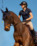 Tommy Hilfiger Equestrian® »Damen Poloshirt mit Strass Weiß, Funktionales Poloshirt mit langer Knopfleiste vorne mit Strass Artikelnummer th10066-004 kaufen bei www.Hotti24.de