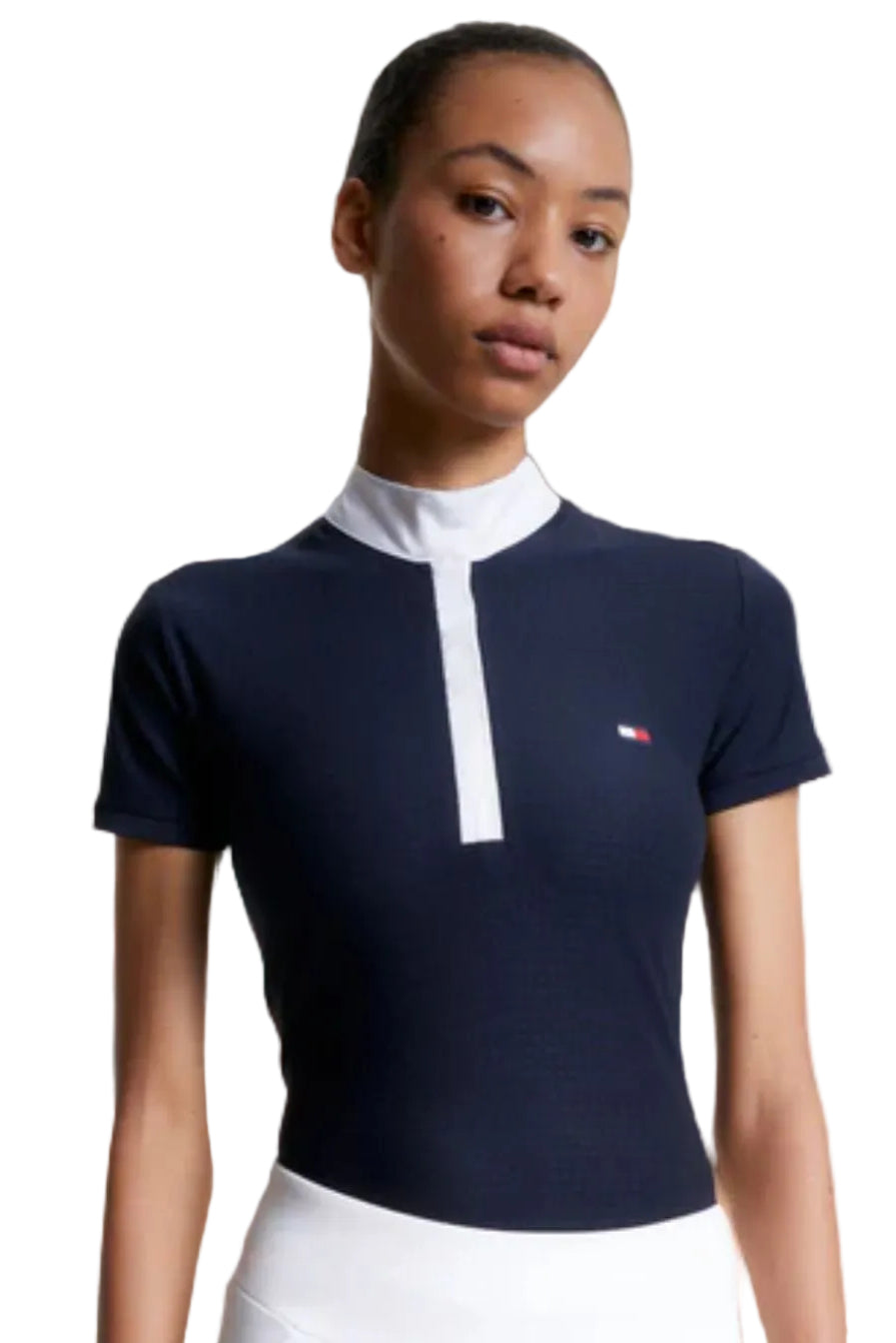 Tommy Hilfiger Equestrian Riding Shirt Chelsea Desert Sky