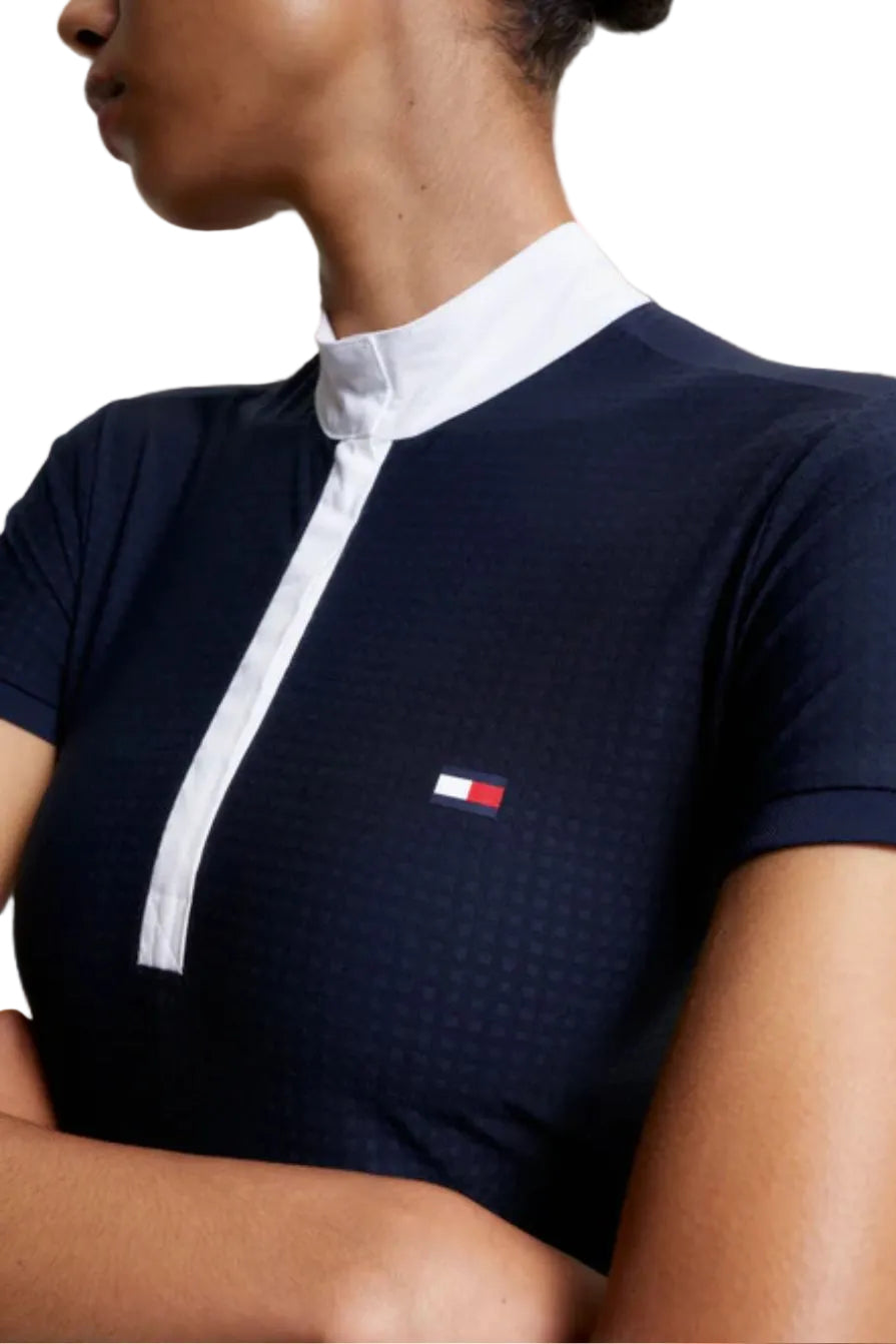 Tommy Hilfiger Equestrian Riding Shirt Chelsea Desert Sky