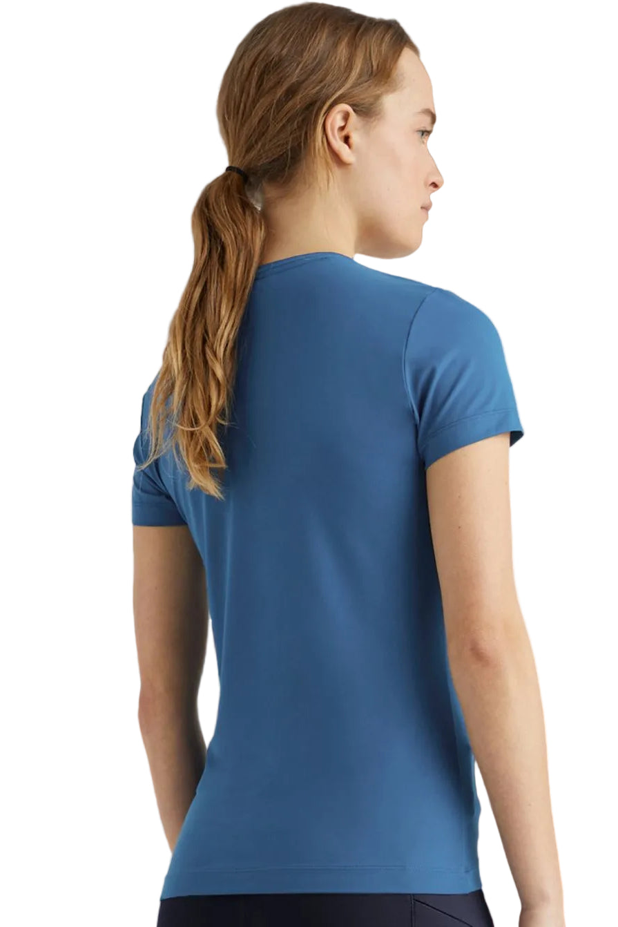 Tommy Hilfiger Equestrian Performance Riding Shirt Blue Coast
