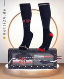 2er-Pack Damen-Socken von Tommy Hilfiger mit der Bezeichnung "TH08WSET168-004". Dieses Set von Socken ist auf der Webseite www.hotti24.de erhältlich. Die Socken wurden speziell für Damen entworfen, um Stil und Komfort im Alltag zu bieten.
