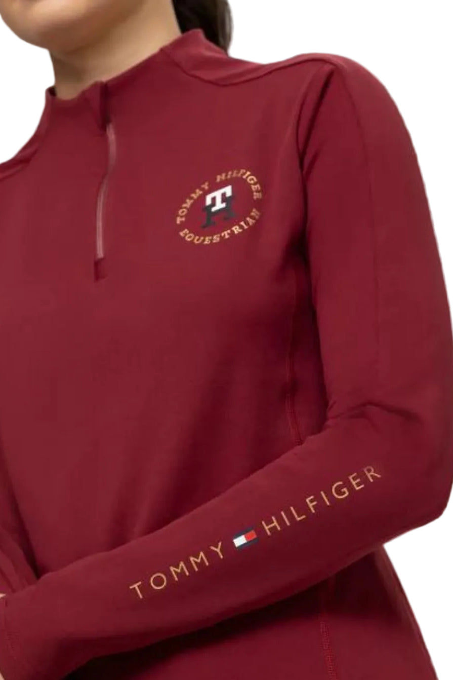 Tommy Hilfiger Equestrian Long-Sleeve Riding Shirt Arizona Rouge