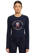 Tommy Hilfiger Equestrian Long Sleeve Riding Shirt Ohio Graphic
